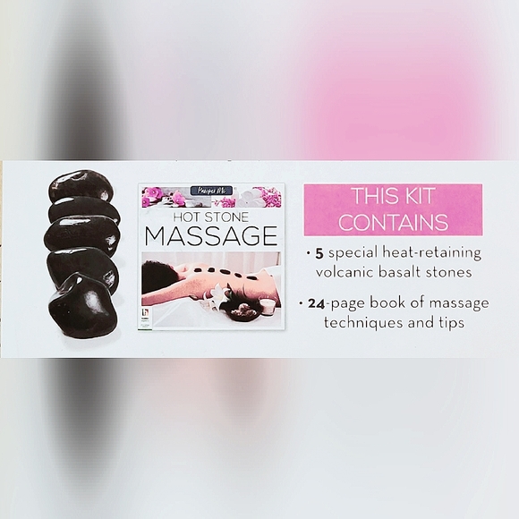 🆕️Pamper Me Hot Stone Massage Kit Volcanic Basalt Stones & Massage How to Guide - Picture 3 of 10